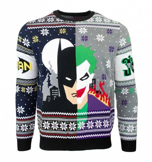 Batman Vs Joker Christmas Jumper Batman Vs Joker Christmas Jumper
