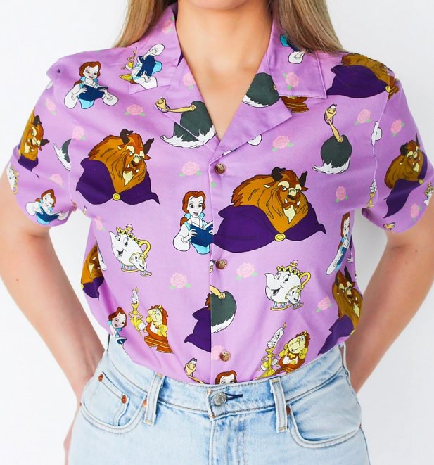 Beauty And The Beast Button Up Shirt from Cakeworthy