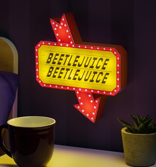 Beetlejuice Beetlejuice Sign Light