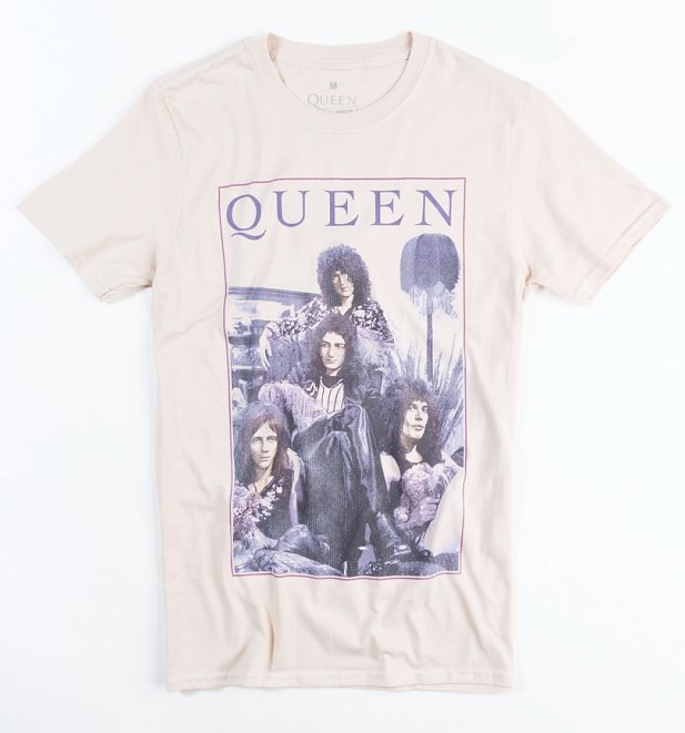 Beige Vintage Queen Keep Yourself Alive T-Shirt Beige Vintage Queen Keep Yourself Alive T-Shirt