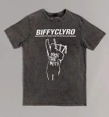 BIFFY CLYRO メンバー直筆サイン入りTシャツ M ビッフィ・クライロ Biffy Clyro バンドTシャツ ビッフィ・クライロ Biffy Fucking Clyro