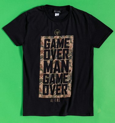 Black Aliens Game Over Man, Game Over T-Shirt