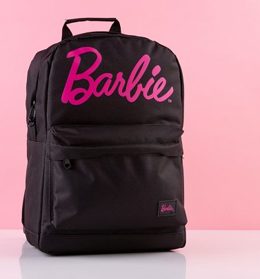 Black Barbie Logo Backpack from Spiral Black Barbie Logo Backpack from Spiral