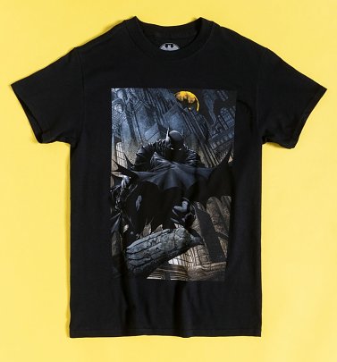 Black Batman Gotham City Night T-Shirt Black Batman Gotham City Night T-Shirt