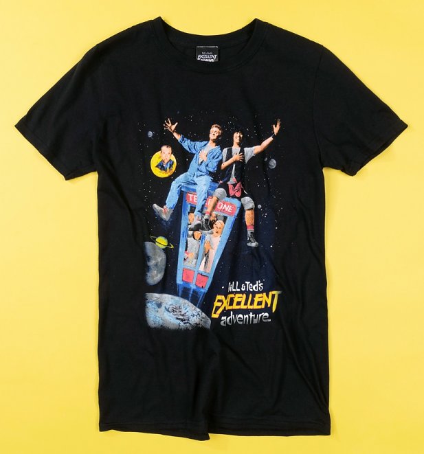 Black Bill & Ted Excellent Adventure T-Shirt