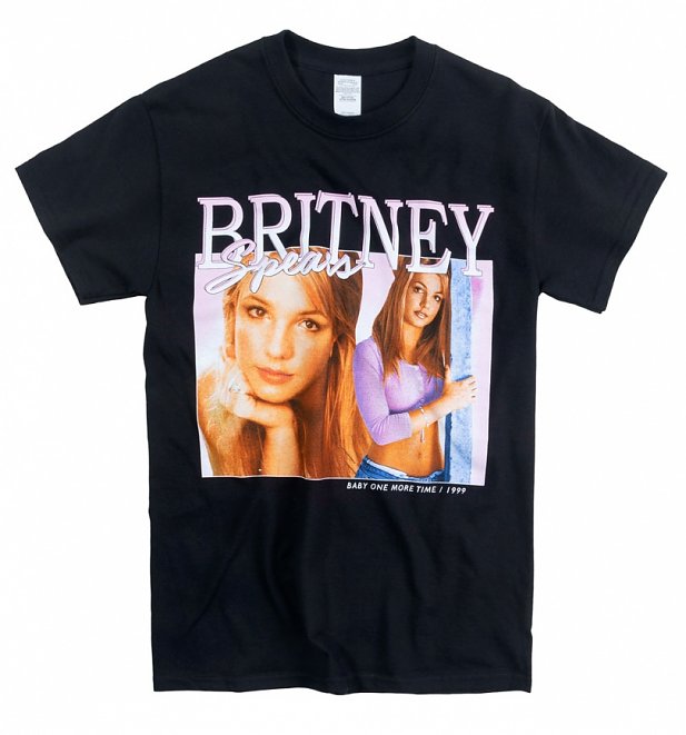 Black Britney Spears T-Shirt from Homage Tees Black Britney Spears T-Shirt from Homage Tees