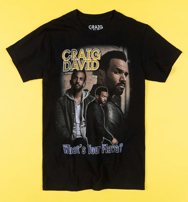 Black Craig David What's Your Flava T-Shirt Black Craig David What's Your Flava T-Shirt