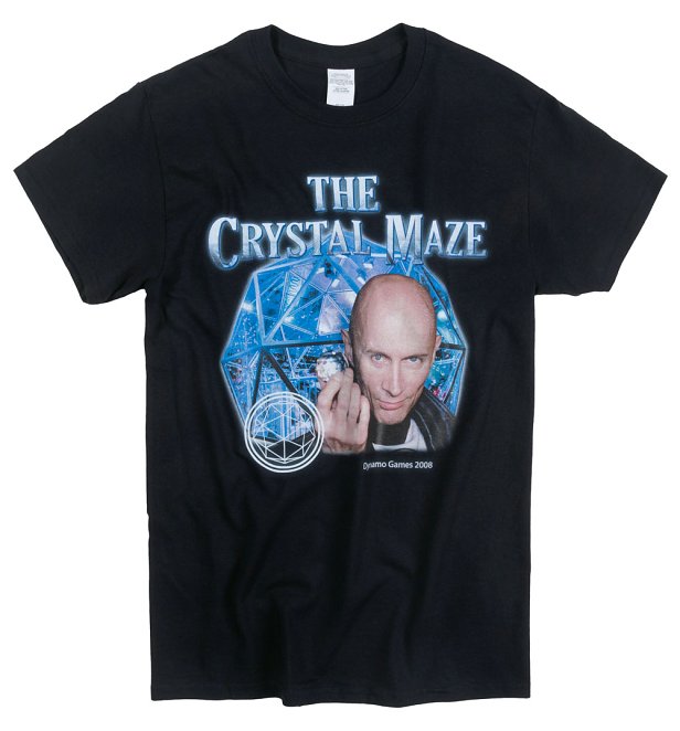 Black Crystal Maze T-Shirt from Homage Tees Black Crystal Maze T-Shirt from Homage Tees