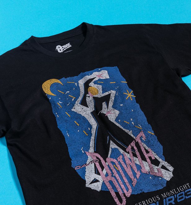 David Bowie Serious Moon Light tour 1983/84 T Kleding Gender-neutrale kleding volwassenen Tops & T-shirts T-shirts T-shirts met print 