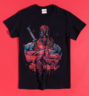 Black Deadpool Pose T-Shirt Black Deadpool Pose T-Shirt
