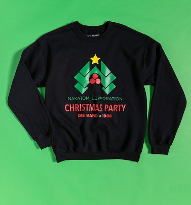 Black Die Hard Nakatomi Christmas Party Sweater