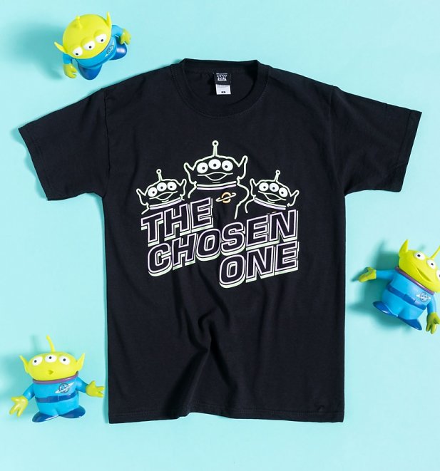 Disney Toy Story Aliens The Chosen One Black T-Shirt