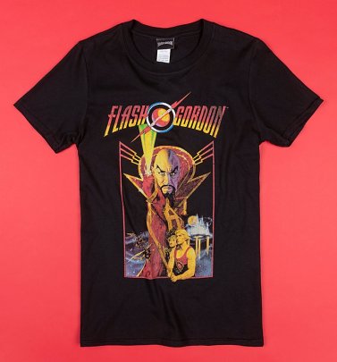 Black Flash Gordon Movie T-Shirt Black Flash Gordon Movie T-Shirt