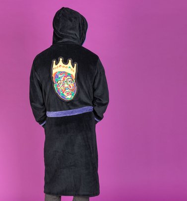 Black Fleece Biggie Smalls Crown Hooded Bath Robe Black Fleece Biggie Smalls Crown Hooded Bath Robe