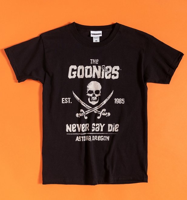 Goonies Never Say Die Black T-Shirt