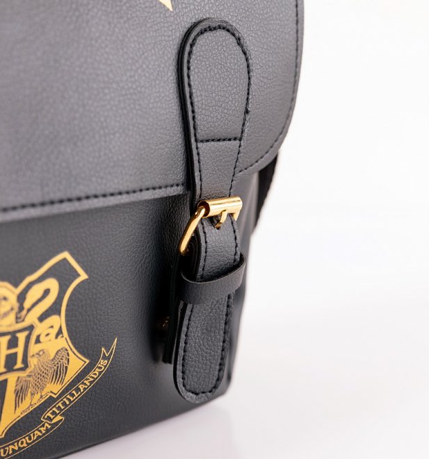 Black Harry Potter Hogwarts Satchel Style Lunch Bag