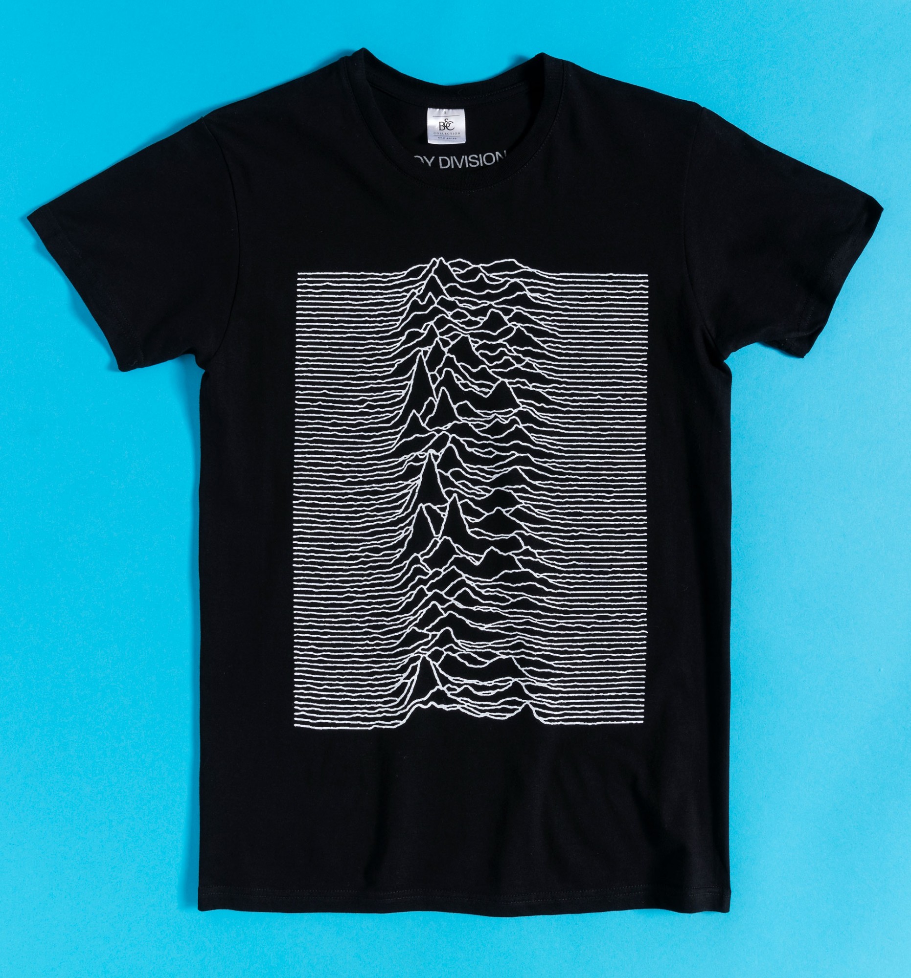 Black Joy Division Unknown Pleasures TShirt with Back Print Black Joy Division Unknown Pleasures TShirt with Back Print