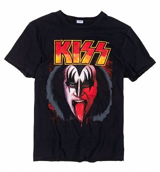Black KISS Simmons Tongue T-Shirt from Amplified Black KISS Simmons Tongue T-Shirt from Amplified