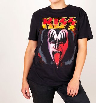 Black KISS Simmons Tongue T-Shirt from Amplified Black KISS Simmons Tongue T-Shirt from Amplified
