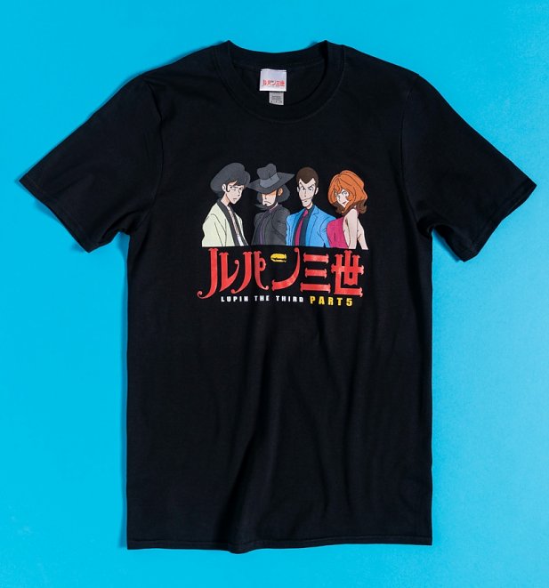 Black Lupin The Third Characters T-Shirt