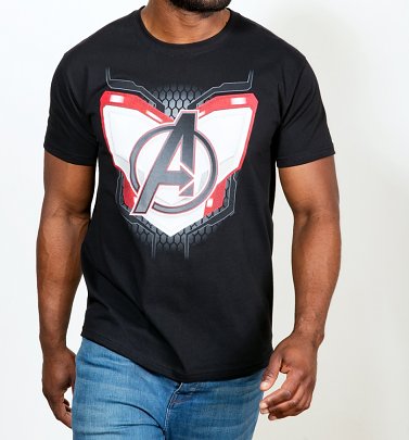 Black Marvel Avengers Endgame Suit T-Shirt Black Marvel Avengers Endgame Suit T-Shirt