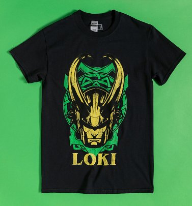 Black Marvel Comics Loki T-Shirt Black Marvel Comics Loki T-Shirt