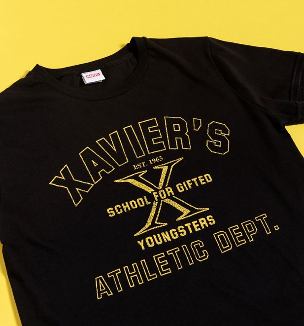 Black Marvel Comics X-Men Xavier's Athletic Dept. T-Shirt