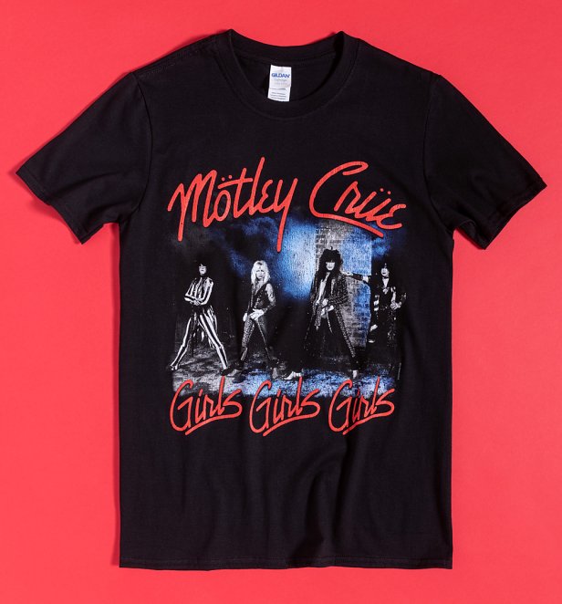 Black Motley Crue Girls Girls Girls T-Shirt Black Motley Crue Girls Girls Girls T-Shirt