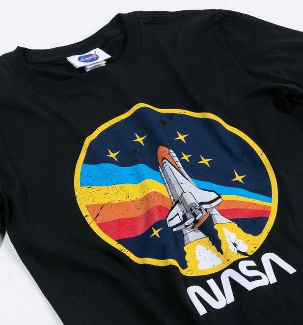Black NASA Rocket TShirt