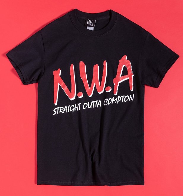 Black N.W.A Straight Outta Compton T-Shirt