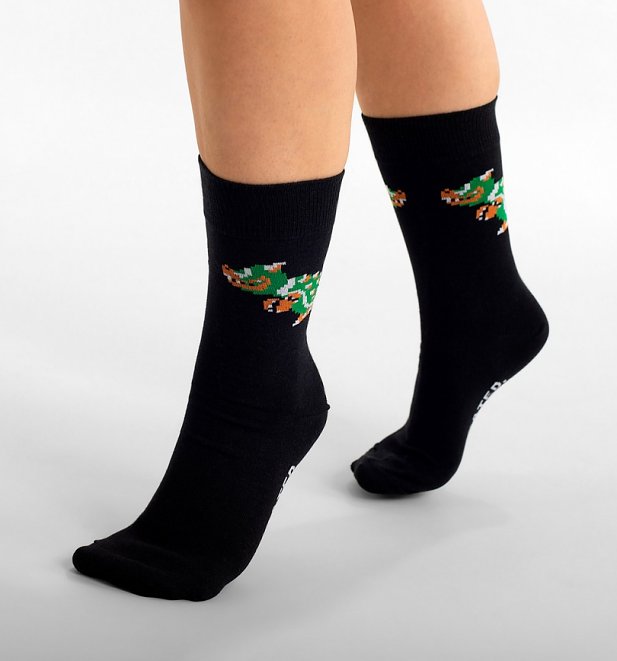 Black Super Mario Bowser Organic Cotton Socks from Dedicated Black Super Mario Bowser Organic Cotton Socks from Dedicated