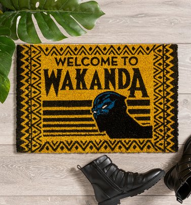 Black Panther Welcome To Wakanda Door Mat Black Panther Welcome To Wakanda Door Mat
