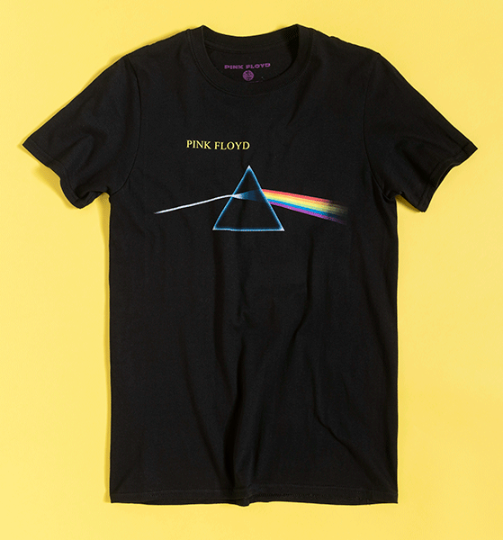 Black Pink Floyd Dark Side Of The Moon T-Shirt with Back Print Black Pink Floyd Dark Side Of The Moon T-Shirt with Back Print