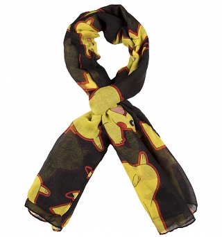 Black Pokemon Pikachu Lightweight Scarf Black Pokemon Pikachu Lightweight Scarf
