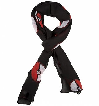 Black Pokemon Pokeball Lightweight Scarf Black Pokemon Pokeball Lightweight Scarf
