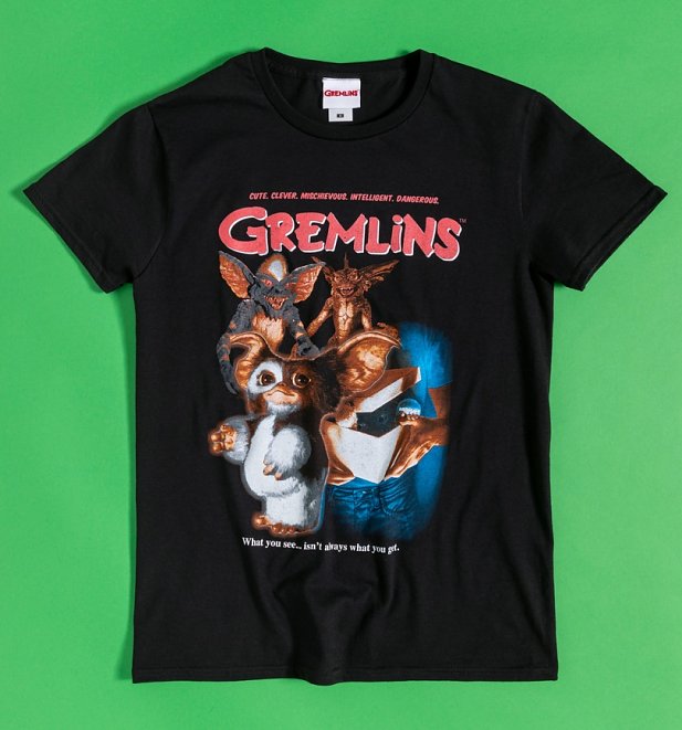 Retro Gremlins Black T-Shirt