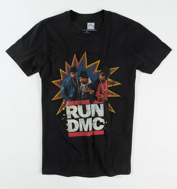 Black Retro Run DMC T-Shirt Black Retro Run DMC T-Shirt