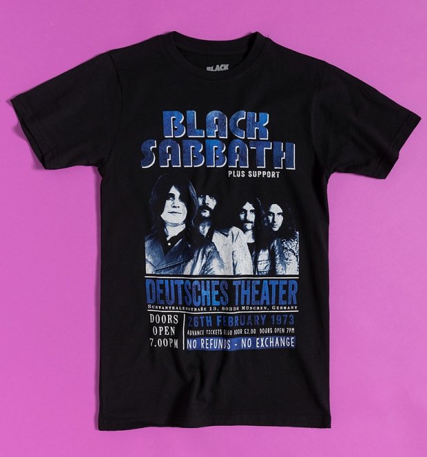 Black Sabbath Deutsches '73 Recycled Eco T-Shirt