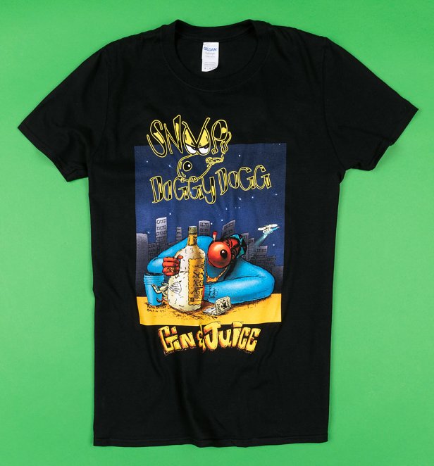 Black Snoop Doggy Dogg Gin and Juice T-Shirt Black Snoop Doggy Dogg Gin and Juice T-Shirt