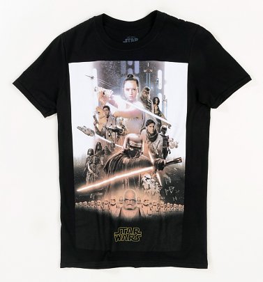Black Star Wars Episode IX Poster T-Shirt Black Star Wars Episode IX Poster T-Shirt
