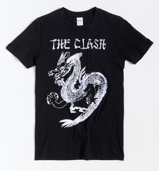 Black The Clash Dragon T-Shirt Black The Clash Dragon T-Shirt