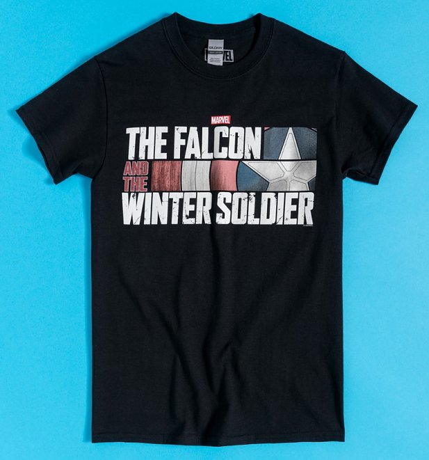 Black The Falcon and The Winter Soldier Logo T-Shirt