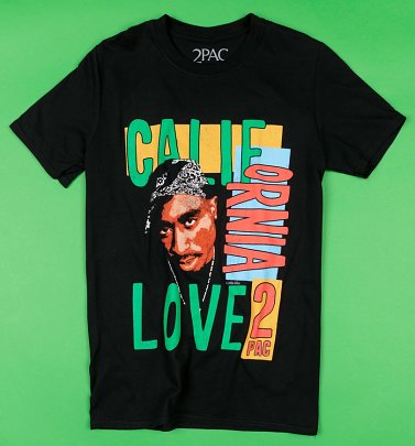 Black 2Pac California Love T-Shirt Black 2Pac California Love T-Shirt