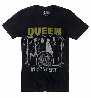 Black Vintage Queen In Concert T-Shirt Black Vintage Queen In Concert T-Shirt
