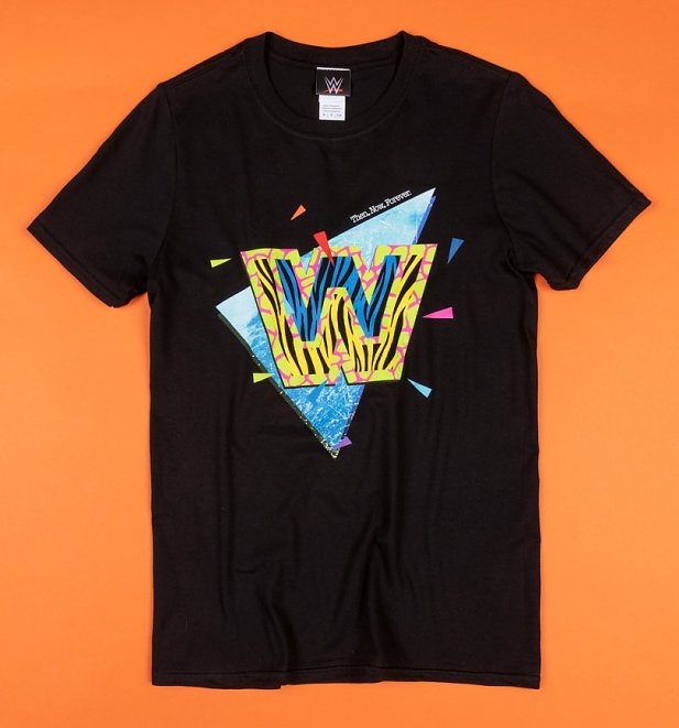 Black WWE Retro Logo T-Shirt Black WWE Retro Logo T-Shirt