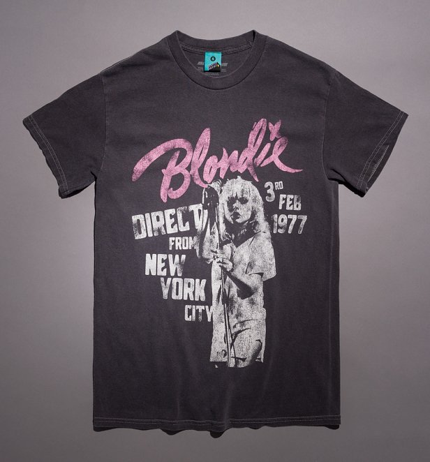 Blondie New York City Vintage Wash Charcoal T-Shirt