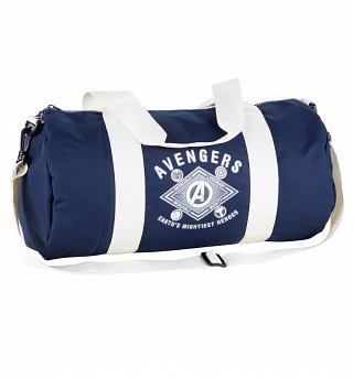 Blue Marvel Comics Avengers Barrel Sports Bag Blue Marvel Comics Avengers Barrel Sports Bag