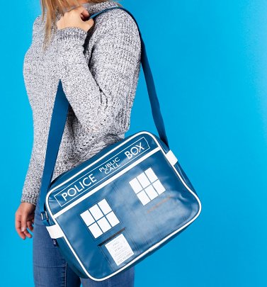 Blue Tardis Doctor Who Messenger Bag Blue Tardis Doctor Who Messenger Bag