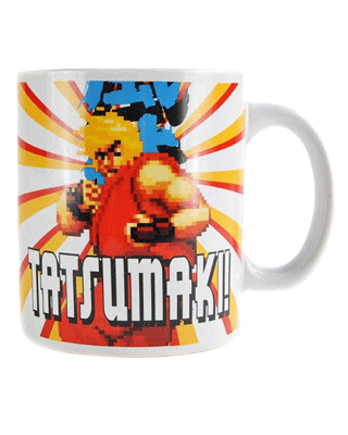 Boxed Street Fighter Ken Tatsumaki Mug Boxed Street Fighter Ken Tatsumaki Mug