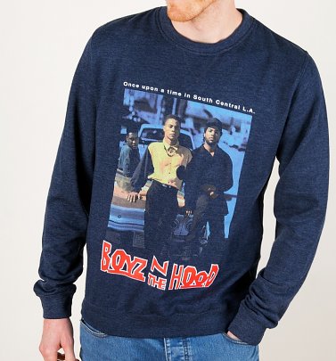 Boyz N The Hood Heather Navy Sweater Boyz N The Hood Heather Navy Sweater